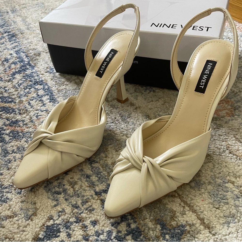 Never been worn - Nine West Sling Back Pumps - 7.5 - ivory